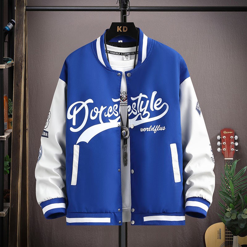 Men's Baseball Collar Jacket, 2025 Autumn New Style, Fashionable Casual Handsome Trendy Baseball Jacket