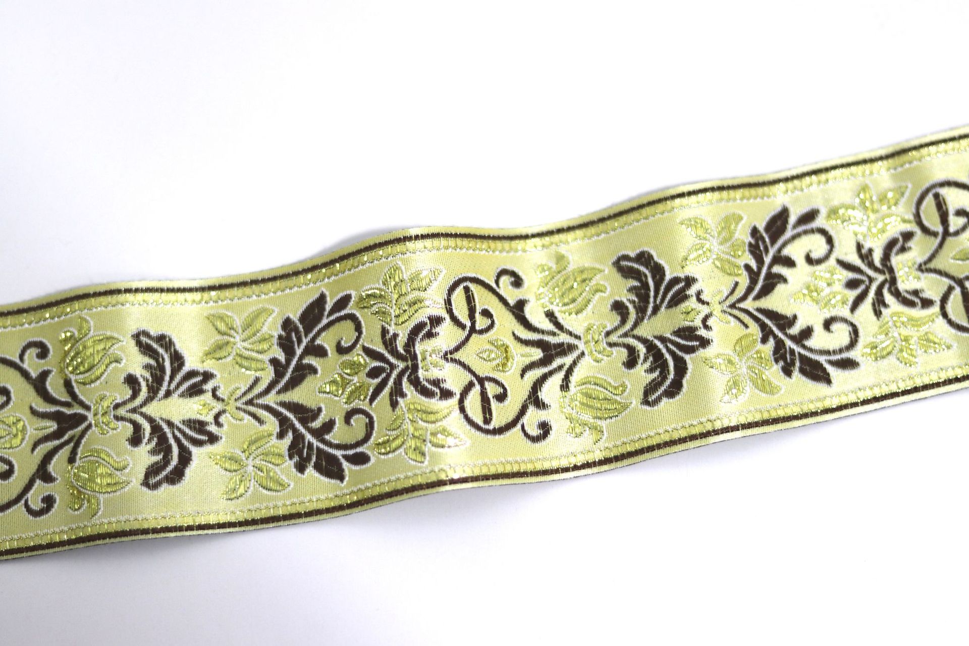 Ancho 9cm 6cm de alta precisión jacquard correas cara de caballo falda almohada Hanfu sofá cojín mesa bandera cama mantel costura