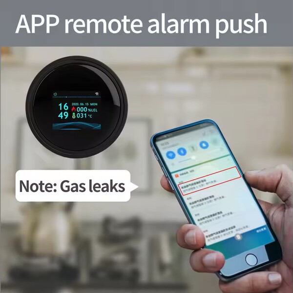 Wifi Natural Gas Sensor Smart Alarm Home Kitchen Gas Leak Detector…