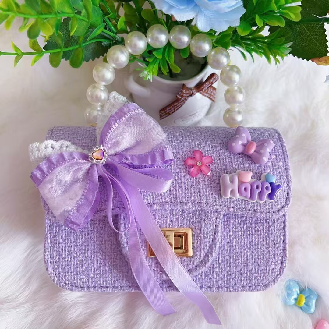 Melody bow bolso de princesa bolso de perla bolso de Año Nuevo bolso de cambio accesorios cadena de hombro