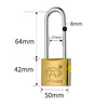 Yahuan Yahuan brand word -plated titanium -plated iron hanging lock -plated copper -plated all -copper core iron outdoor anti -theft