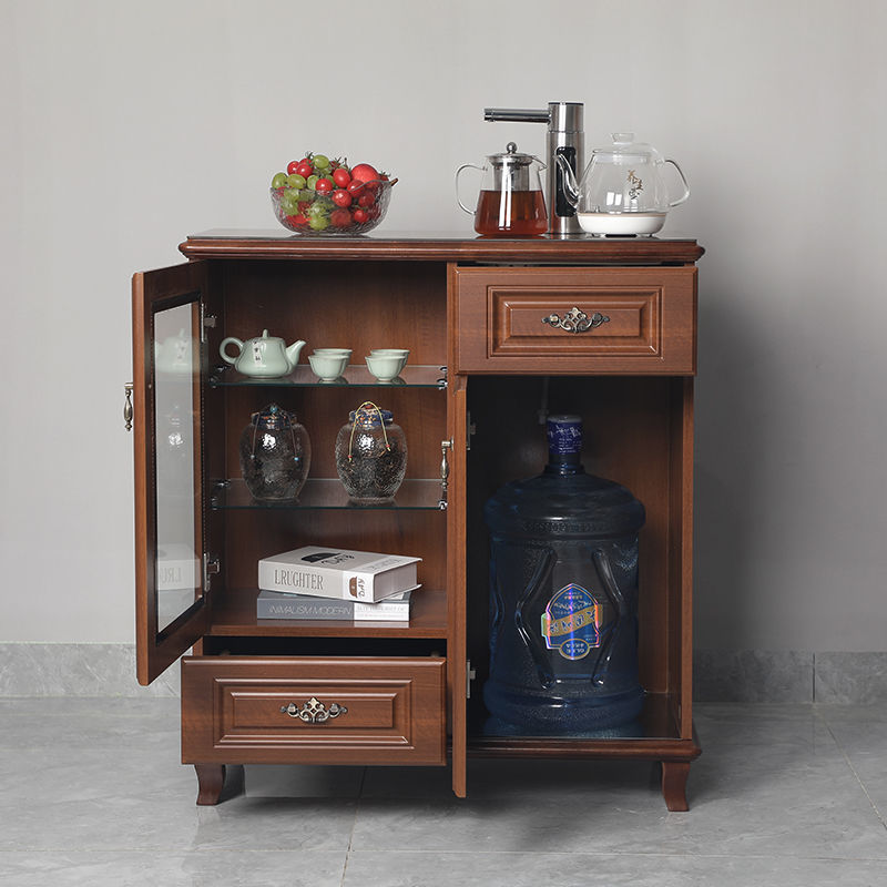 Gabinete inteligente de agua, máquina de té de madera sólida, gabinete de cubo vertical bajo, gabinete de bebida automático, gabinete de vino