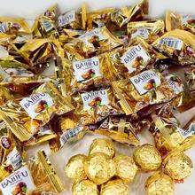 金莎巧克力球花生果仁爆浆夹心球散装喜糖批发