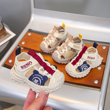 一件代发儿童夏季男童凉鞋女宝宝0一3岁包头婴儿软底学步机能凉鞋