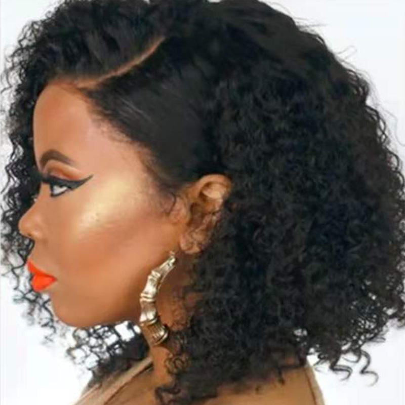 Pelucas europeas y americanas, negras africanas transfronterizas, rollos medianos y pequeños, suministro directo de fábrica, fibra química, cubierta completa, pelucas wigs