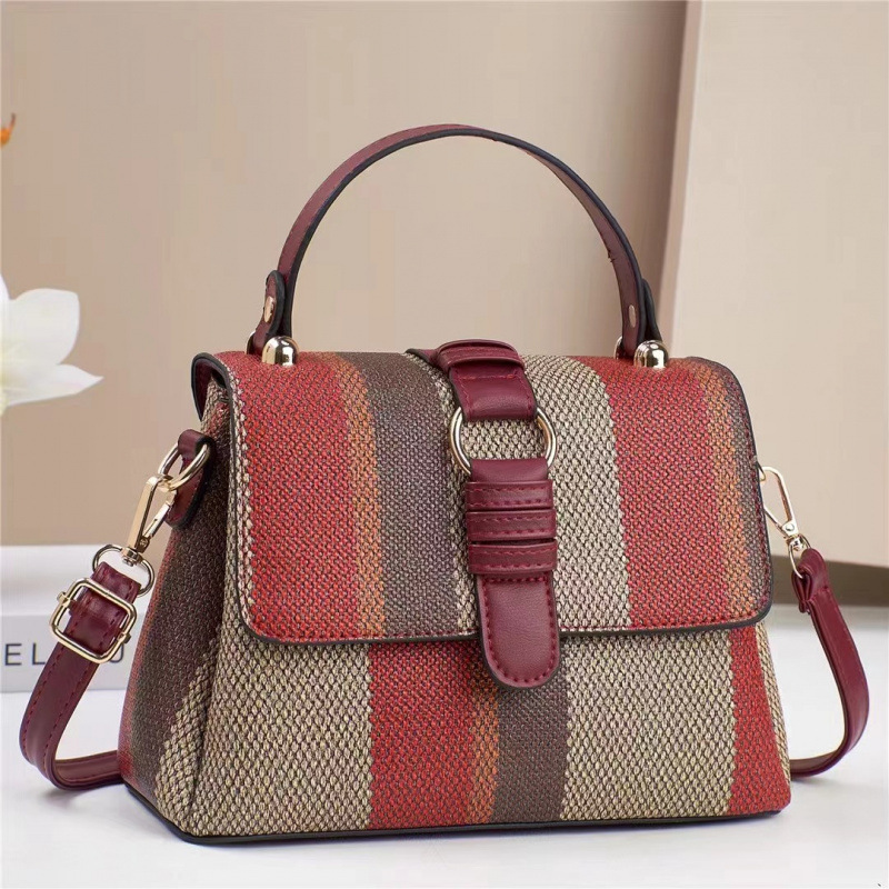 Bolsas multicapa de color contrastante bolsas de mano casuales versátiles bolsas de hombro de viaje de moda simple bolsas transfronterizas