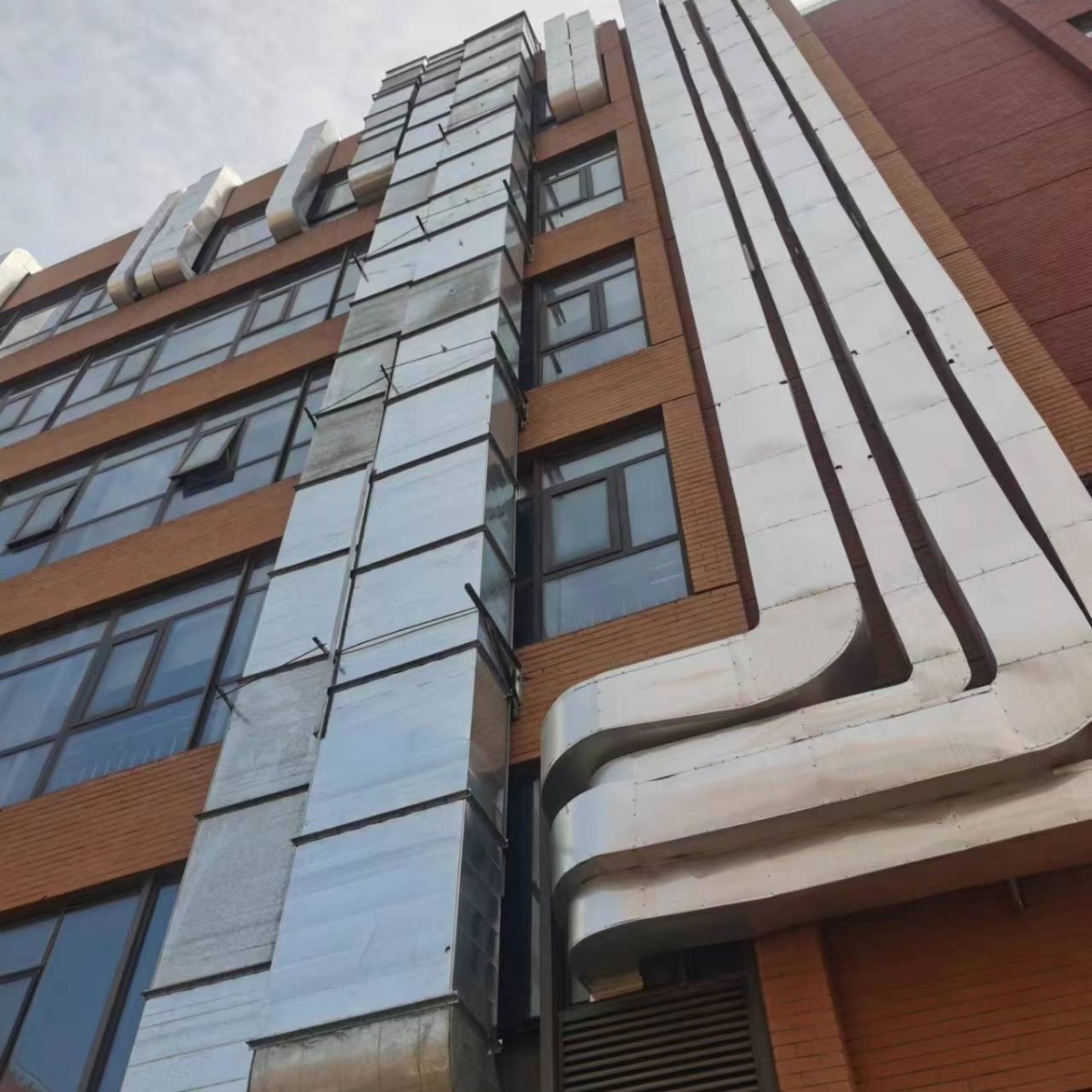 消防排烟通风管道镀锌风管 工业除尘排油烟304不锈钢共板法兰风管