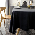 高档北欧轻奢丝绒布西餐桌布台布艺长方形家用现代简约纯黑色