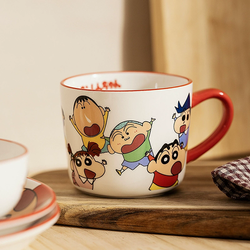 [Современные домохозяйки и Locomotive Киног Shinchan] Таблетка тарелка, керамическая миска для гостиной, новые японские блюда и рисовые чаши
