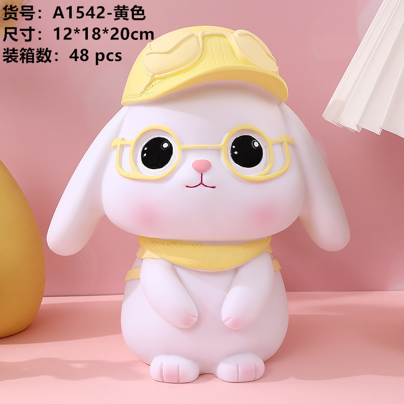 Transfronterizo Venta caliente conejo alcancía creativo lindo gran alcancía de vinilo alcancía niñas Día DE LOS NIÑOS regalo