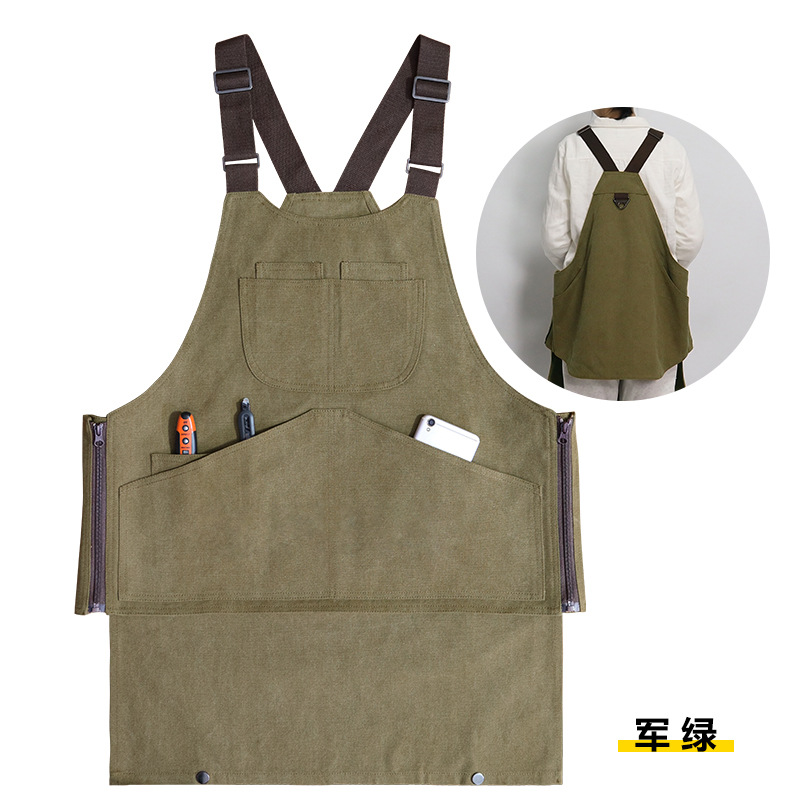 Chaleco de lona gruesa Verde Ejército