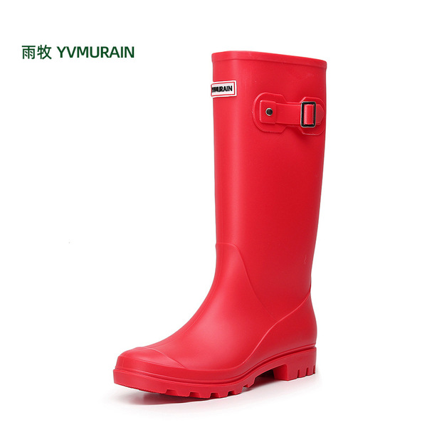 Fashionable rain boots for women high non-slip Wellington adult…