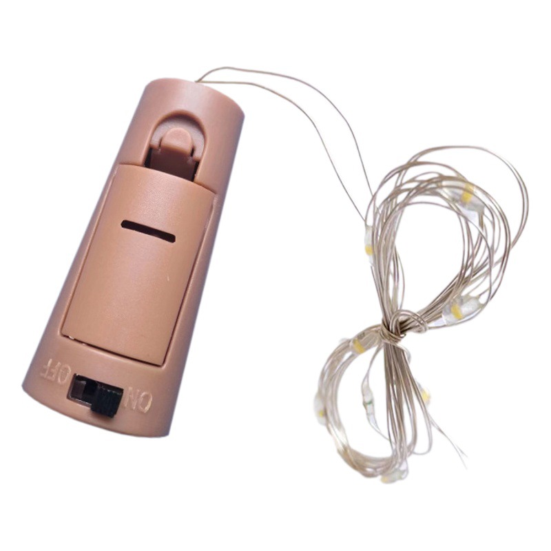 Cadena de alambre de cobre luz LED tapón de la botella luz neta vino tinto barra de luz chica corazón decoración pequeña luz de color suministro directo de fábrica al por mayor