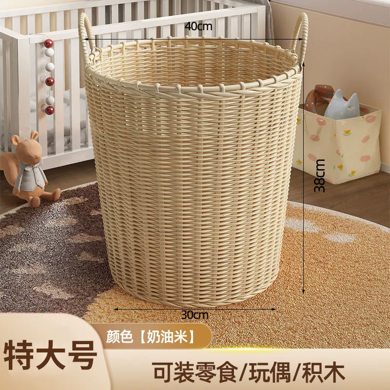 Laundry basket, capacious woven storage basket, DIY