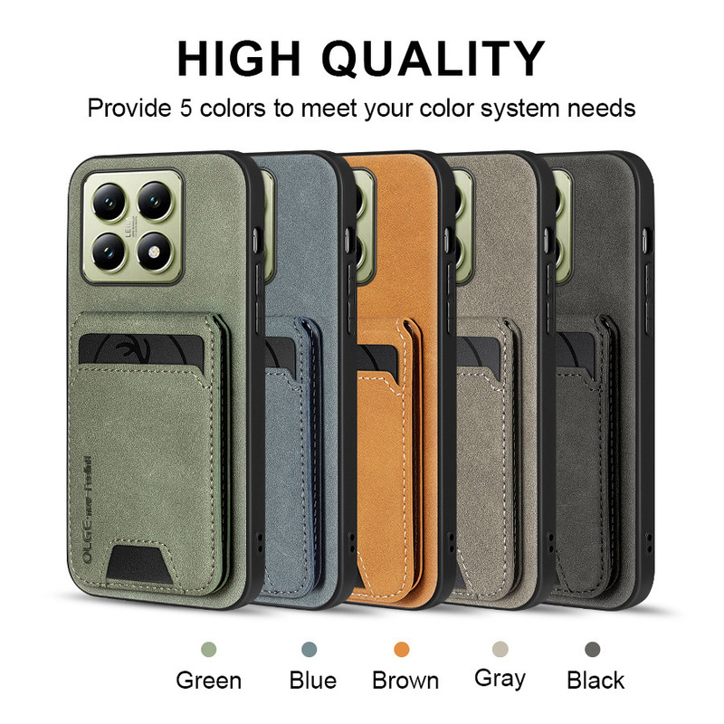 Suitable for Xiaomi 17Tpro Sheepskin Leather Phone Case with Card Holder and Wallet Stand, Redmi Note15 Anti-Drop Protective Cover Suitable for Xiaomi 17Tpro Sheepskin Leather Phone Case with Card Holder and Wallet Stand, Redmi Note15 Anti-Drop Protective Cover
