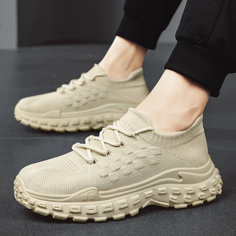 Coconut ins Koreanische Flut Papa Schuhe Jungen fliegen gewebt atmungsaktive Mesh-Bedeckung Füße dicke Unterseite Erhöhung Schuhe Student Herrenschuhe_voghion.com
