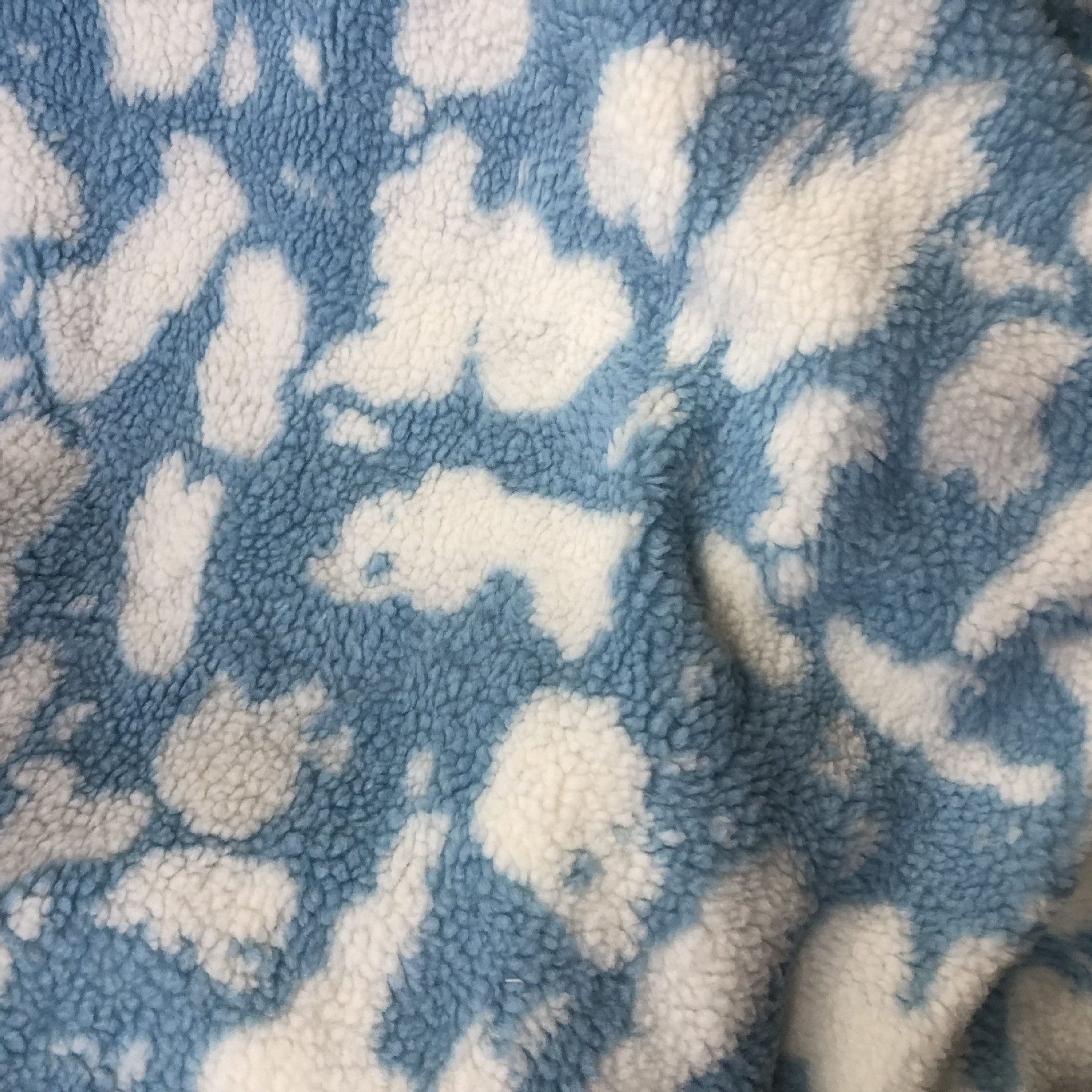 Cordero de cordero teñido de cordero de cordero colorido juguetes textiles domésticos ropa tela de peluche