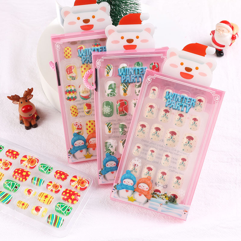Children's nail stickers baby baby boys and girls cartoon princess nail pads jelly gel Christmas wear nail Children's nail stickers baby baby boys and girls cartoon princess nail pads jelly gel Christmas wear nail