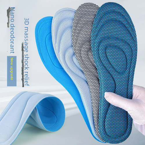 3D Summer Nano Anti-Slip Sports Insoles for Military Training - Summer Antibacterial, Anti-Odor, High-Elasticity, Absorbent, Breathable, Ultra-Soft, Unisex