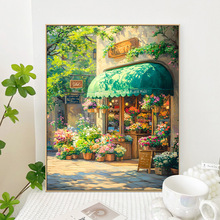 diy数字油画手绘填色填充风景画丙烯油彩装饰画客厅挂画厂家批发