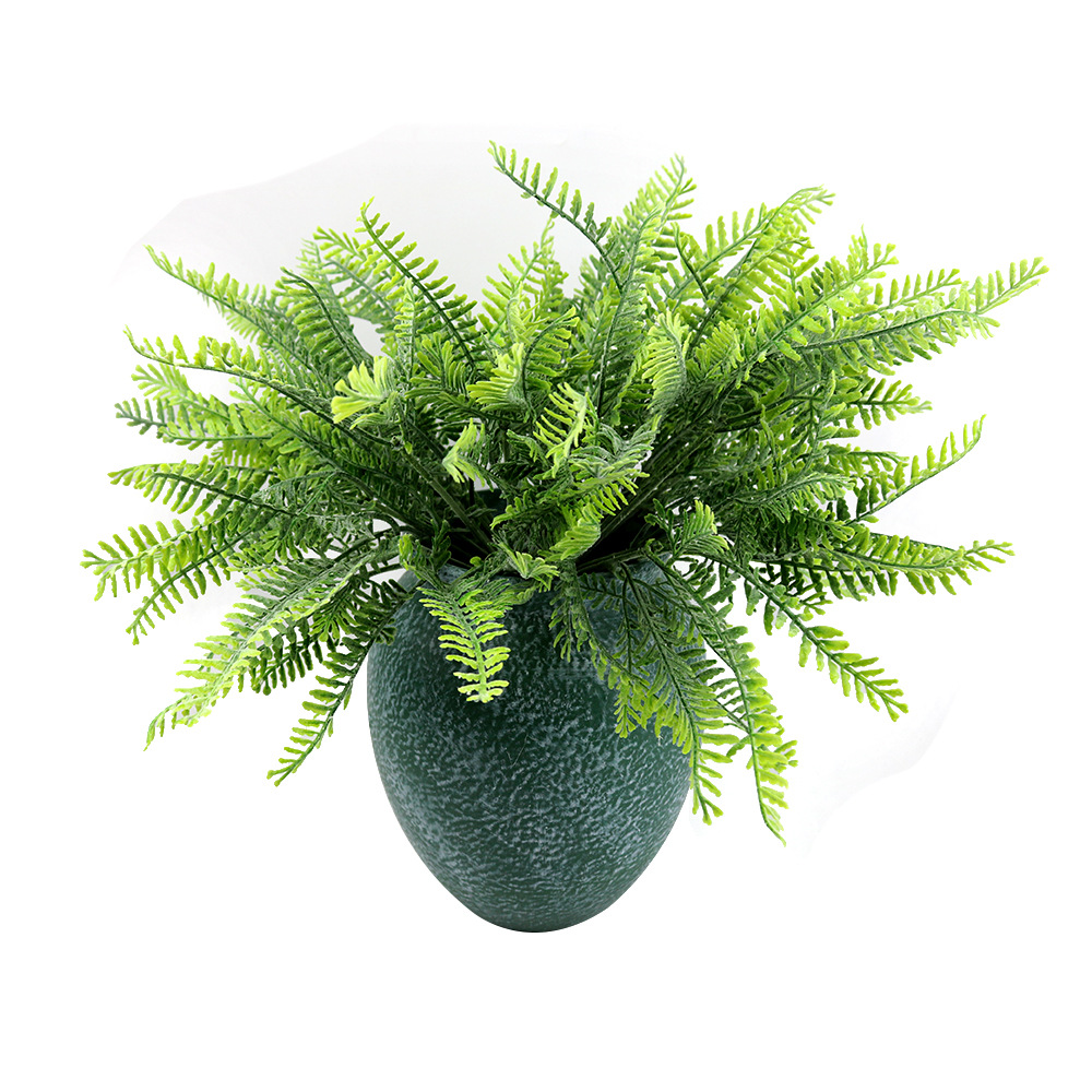 Plastic realistic artificial plants for creating a green wall