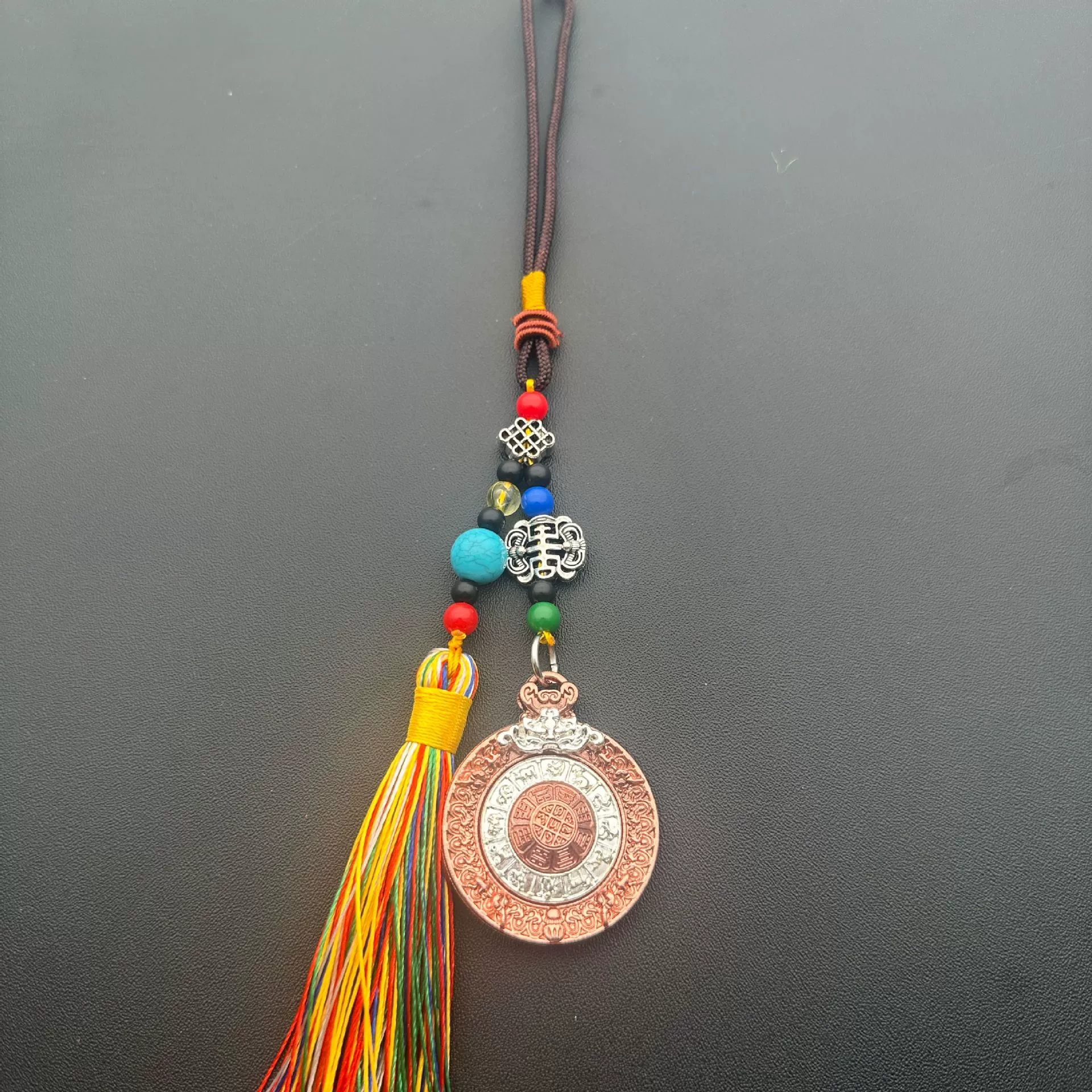 Double-sided pendant, ethnic accessory, Chinese horoscope, ethnic style
