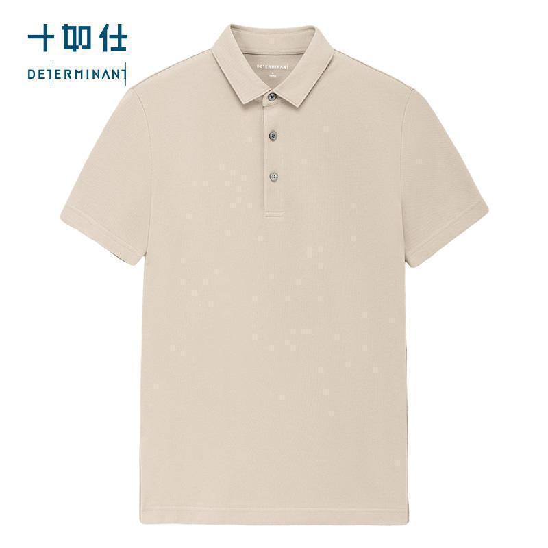 十如仕服饰吸湿速干男士polo衫翻领休闲夏季透气短袖衫P12-01黑色|undefined