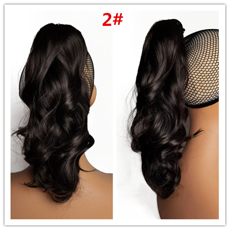 Small Wave Claw Clip Ponytail Curly Hair Lady Curly Hair Wavy Wig display picture 2