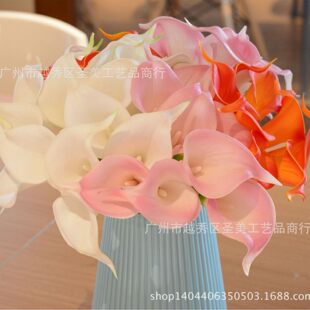 Polyurethane small realistic calla lilies, wedding flowers, direct factory sales, Amazon