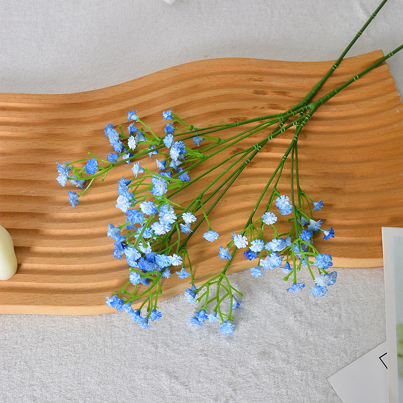 Gypsophila en rama 42CM-azul claro