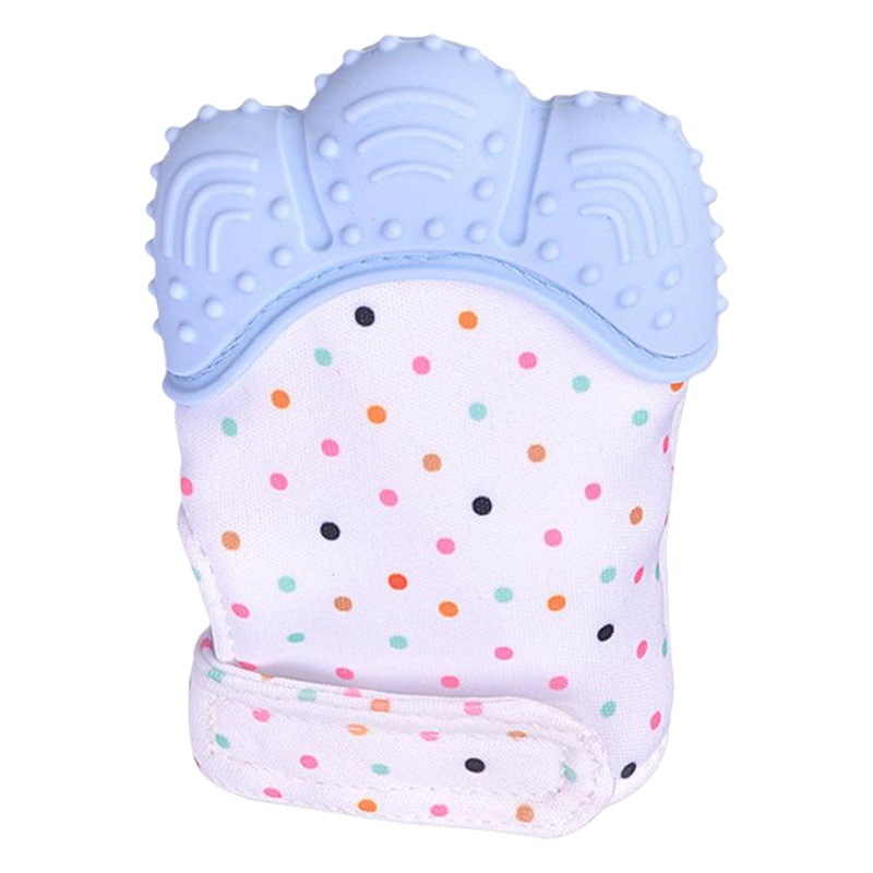 Mordedor para bebés guantes anti-morder juguetes de silicona protección de las manos del bebé morder música niños molares productos de silicona en stock