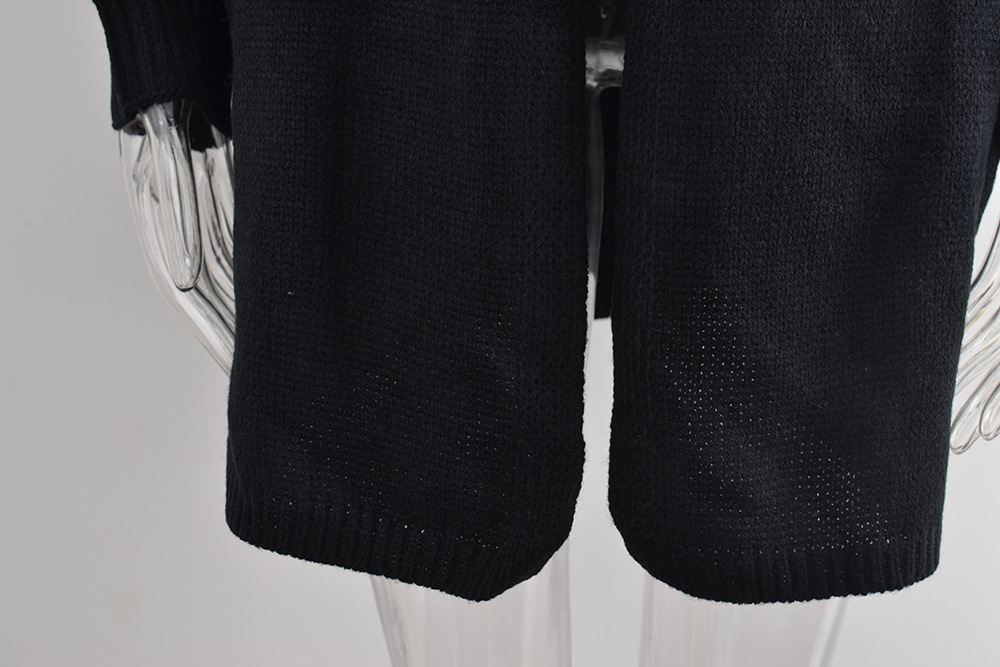 Women's Clothing patchwork loose large size sweater sweater jacket _voghion.com