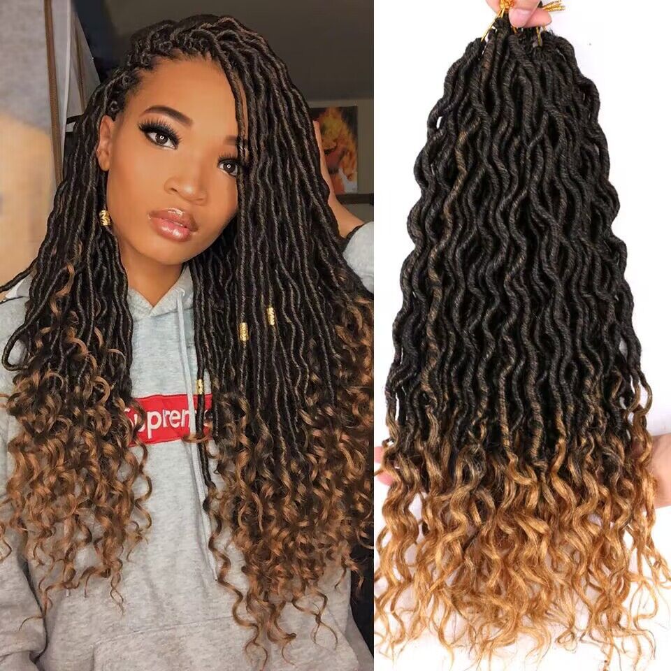 Peluca europea y americana Africana trenza sucia Estatua de la libertad diosa Faux LOCs crochet pelo