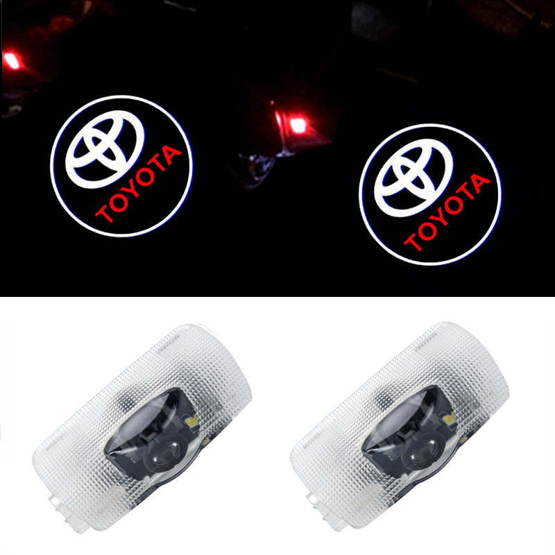 Adecuado para Toyota Luz de bienvenida Camry Highlander Prado Prius Senna la puerta del coche faro proyección