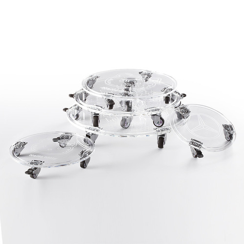 Universal movable tori round pulley transparent base barreled water acrylic tray free installation