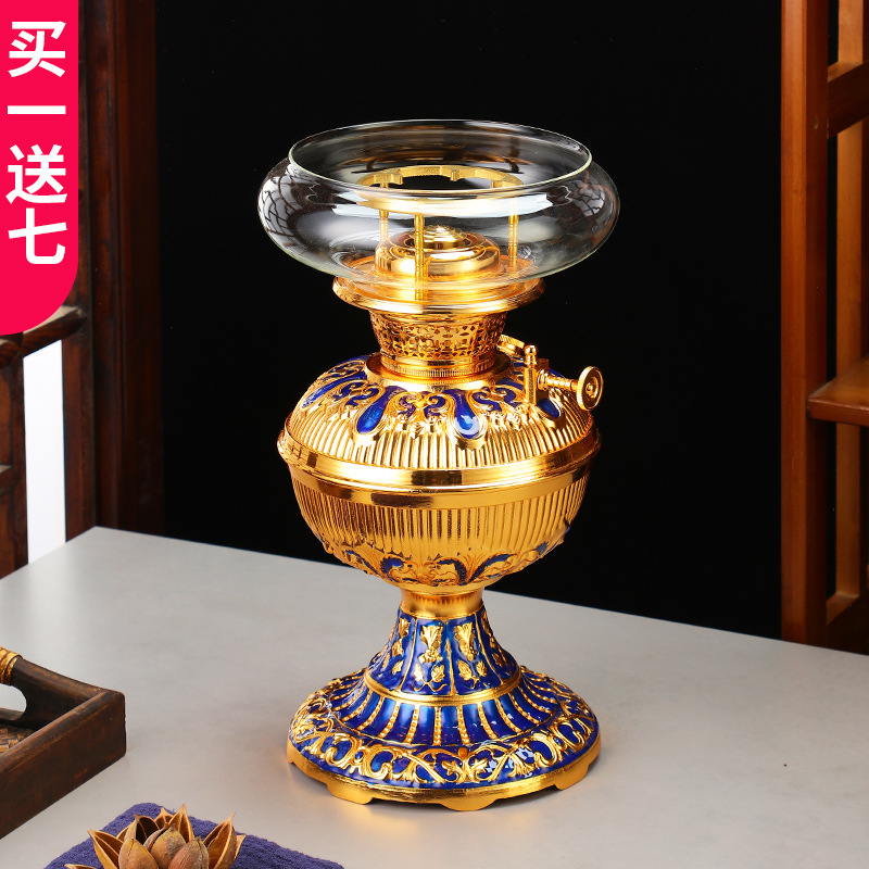 블루 패턴 나이트 컵