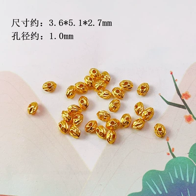 Ancient S925 Silver Gold-Plated, Zərgərlik ara hissələri - walnut-beads