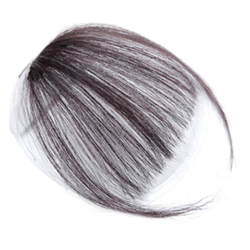 Real Hair Air Bangs Wig Women's Summer Lightweight False Bangs Natural Preface Invisible Traceless Blank Blank Wig