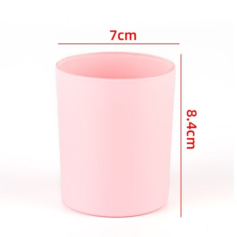 Inventario transfronterizo venta caliente de vidrio de colores taza de cera de incienso candelabro 8090 calibre candelabro ornamental contenedor de velas