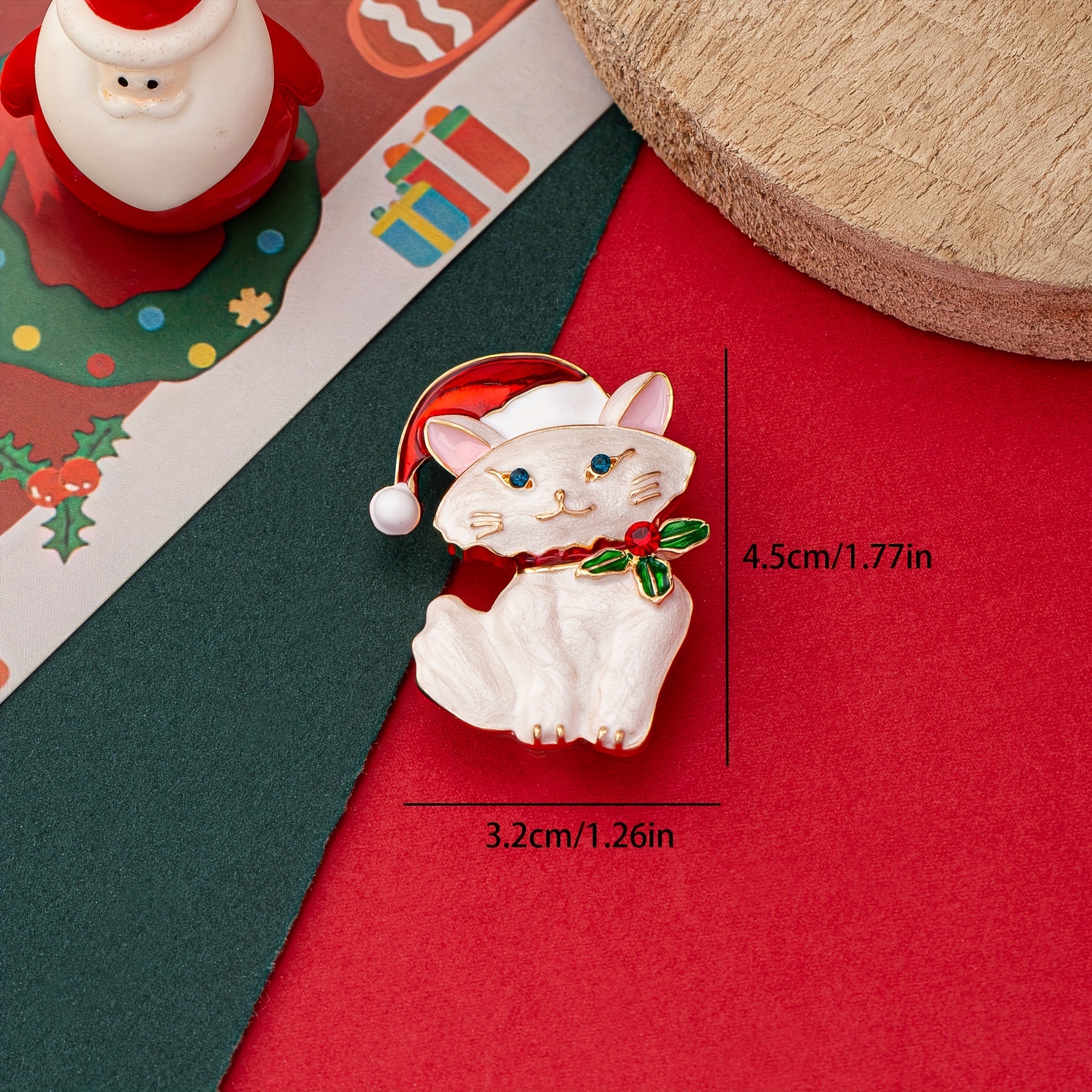 Korean-Style Cartoon Cute Alloy Enamel Cat Brooch, Simple and Fashionable Sweet Women's Clothing Brooch Accessory Pin