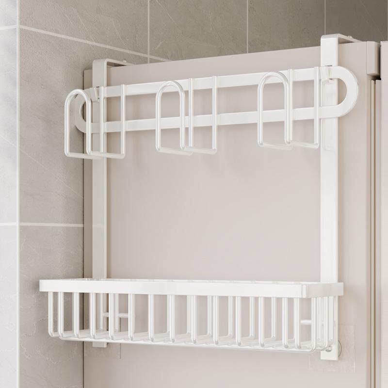 Estante de almacenamiento lateral de refrigerador de cocina estante de refrigeración de pared doméstico estante de bocadillos multifuncional de superficie lateral de la pared