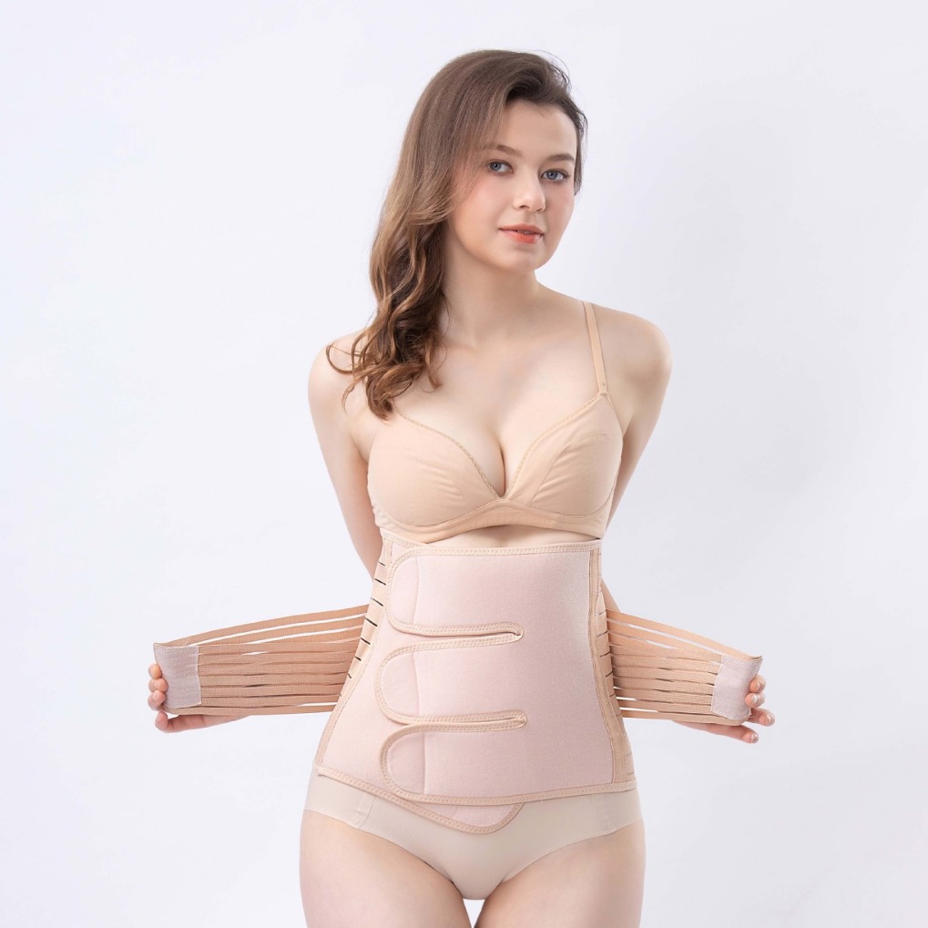 Pregnant women's abdomen belt to strengthen high elasticity restraint belt postpartum shaping waist protection month waist striped pregnant women's belt