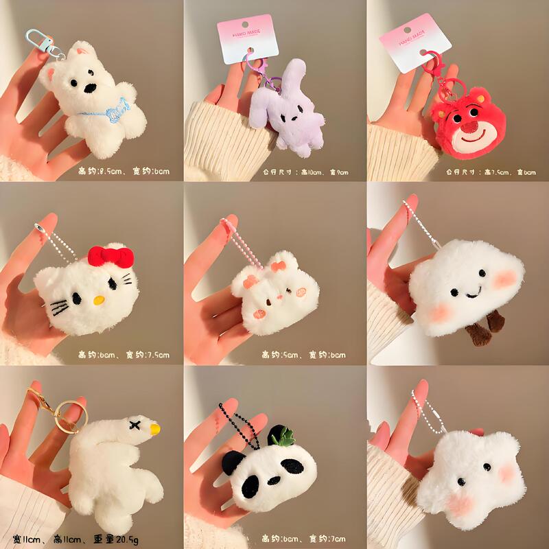 Plush Dolls and Keychain Decorations for Promotional Events in Shopping Malls, Wedding Favors, and Women's Backpacks