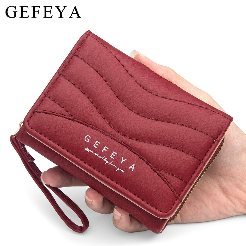 New Korean-style women's short wallet for cross-border sales, simple embroidered clutch bag, high-value card holder and coin purse wholesale