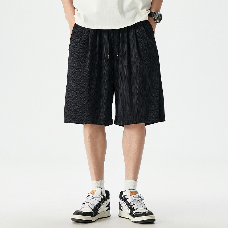 K961 plus size Ice Silk Shorts Men's Plus Fat Plus Fat Fat Fat Guy Cool Quick-drying Cross-border European and American Sports Pants Tide