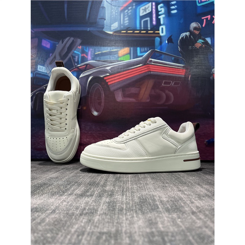 New autumn collection: men's thick-soled casual shoes, breathable low-top sneakers, youthful and energetic style, versatile for everyday wear, trendy men's footwear