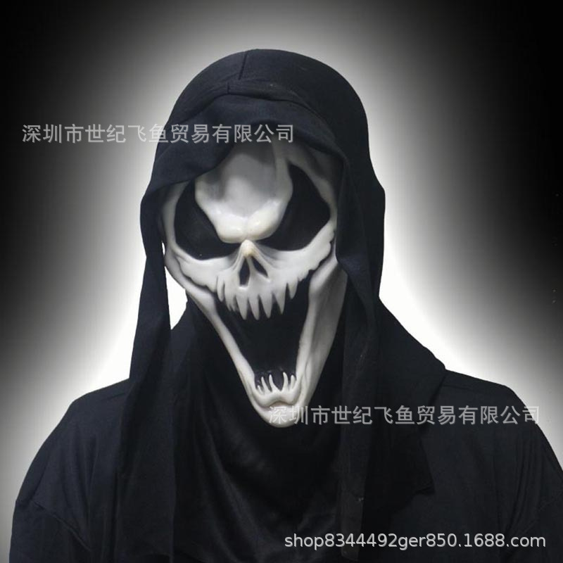 Halloween Charlie horror máscara partido casa embrujada truco atmósfera de miedo apoyos sangrienta Zombie cara llena sombrerería