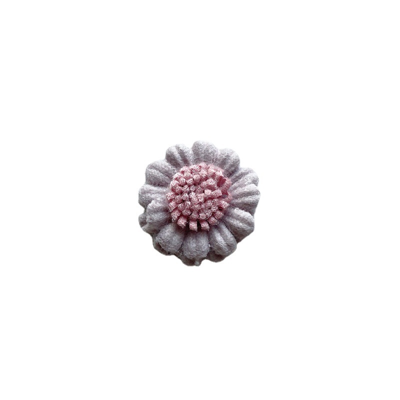 공장 직판 니제르 국화 DIY 헤어 액세서리 브로치 꽃 의류 액세서리 천 꽃 재고 도매