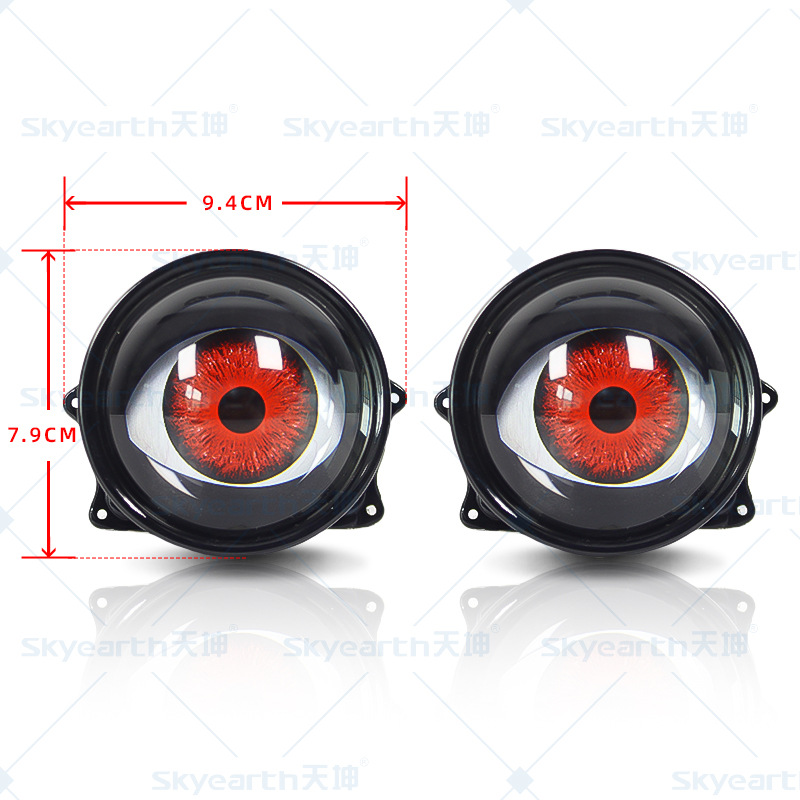 Transfronterizo nuevo dinámico LED automóvil faro 3 pulgadas diabólico ojo LED lámpara de ojo de halcón transformación lámpara parpadeo