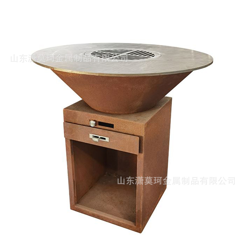 horno de acero resistente a la intemperie horno de acero de carbono resistente a la intemperie horno de leña de parrilla de acero resistente a la intemperie